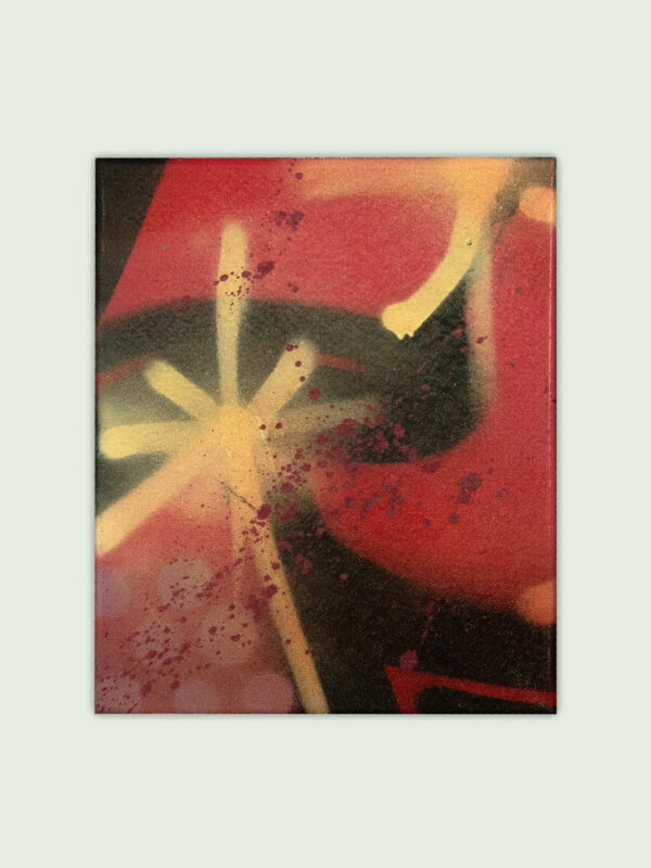 Groove & letter, aerosol art on canvas