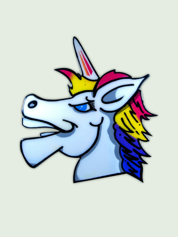 Enseigne peinte à la main Licorne